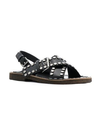 prada rubber sandals review|prada studded pony skin sandals.